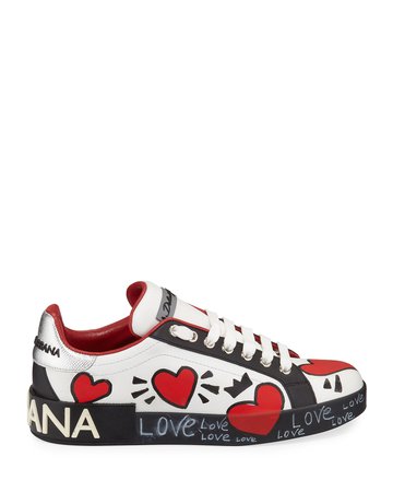 Dolce & Gabbana Portofino Graffiti Sneakers