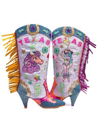 Colorful cowgirl boots