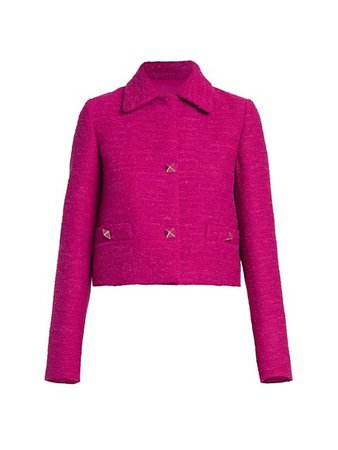Valentino Cropped Tweed Jacket