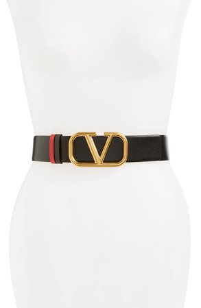 Valentino Garavani VLOGO Leather Belt | Nordstrom