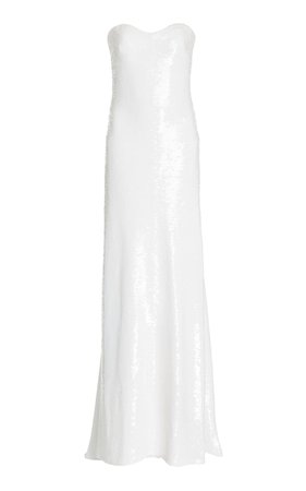 Sequined Strapless Gown By Monique Lhuillier | Moda Operandi