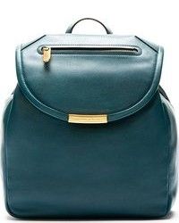 Marc by Marc Jacobs Deep Teal Leather Luna Backpack, $530 | SSENSE | Lookastic