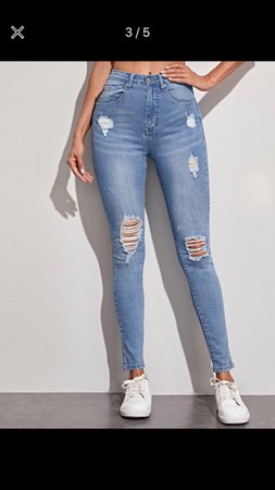jean skinny taille haute