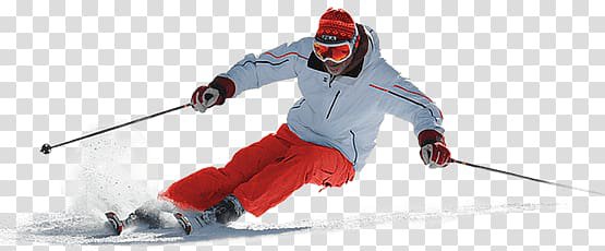 Man doing snow skiing, Skiing Red transparent background PNG clipart | HiClipart