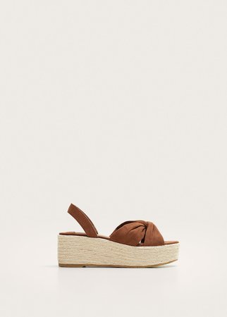Wedge sandals - Plus sizes | Violeta by Mango USA