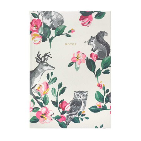 Mini Badgers And Friends A5 Hardback Notepad | Stationery | CathKidston