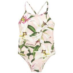 Dolce & Gabbana - Baby Girls Pink Swimsuit | Childrensalon