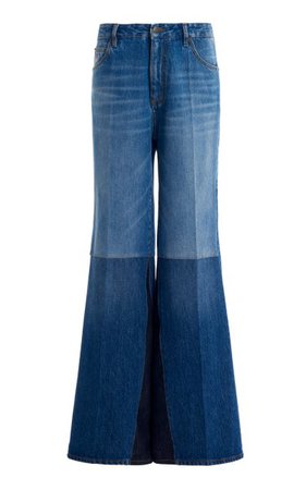 Patchwork Flare-Leg Jeans By Victoria Beckham | Moda Operandi