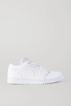 White Air Jordan 1 Low leather sneakers | Nike | NET-A-PORTER
