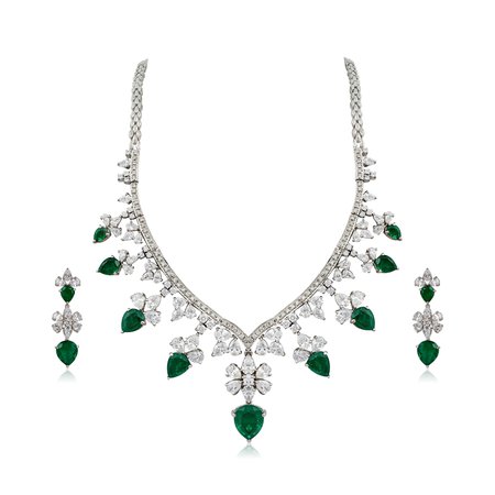 Emerald Swarovski Set