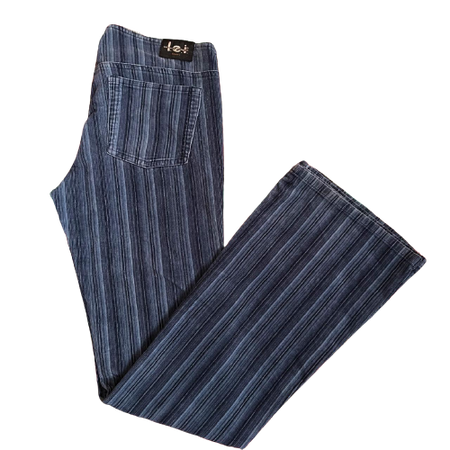 Striped Print LEI Vintage Pants