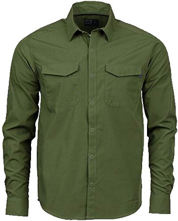 green button up shirt formal