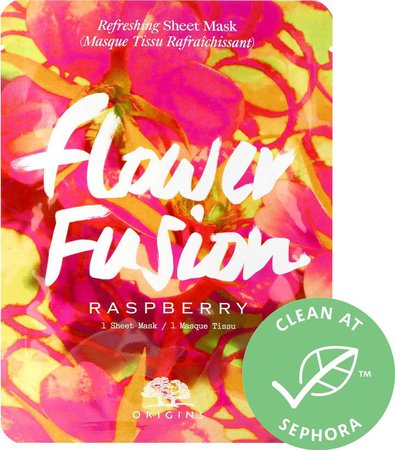 Flower Fusion Raspberry Refreshing Sheet Mask