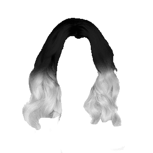 Black and white ombre hair (HVST edit)