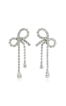 Mirabelle Crystal-Embellished Bow Earrings By Jennifer Behr | Moda Operandi