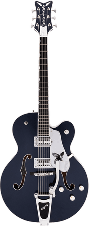 Gretsch G6136T-RR Rich Robinson Signature Magpie Bigsby, Raven's Breast Blue
