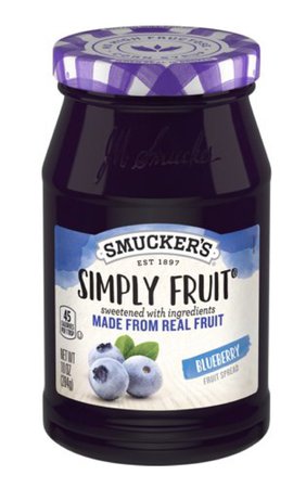 smuckers simply fruit blueberry