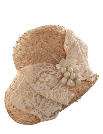 JEANNE MARIE IVORY BOW CLOCHE | Victorian Trading Co.
