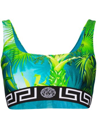 Versace Jungle Print Sports Bra Ss20 | Farfetch.com