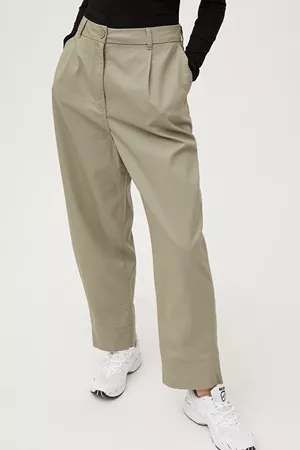Mino Trousers - Khaki Green - Trousers - Weekday WW