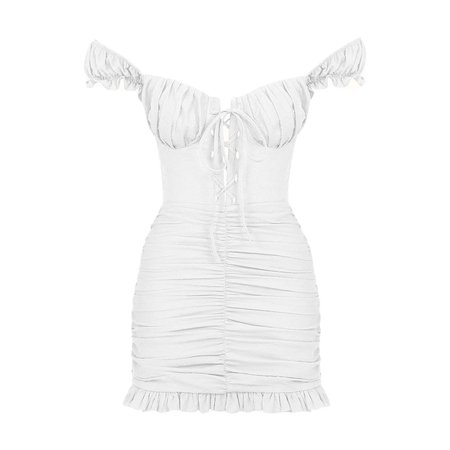 Lily Dress - White Flowered | NAIA | Wolf & Badger