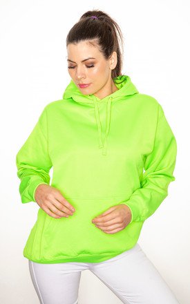 Hoodie Sweatshirt In Neon Green | GET IT GRL | SilkFred
