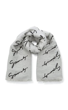 Printed Fringed Silk Scarf by Givenchy | Moda Operandi