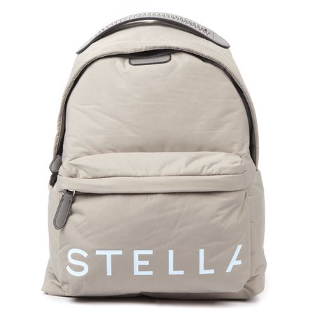 Stella McCartney Taupe Padde Nylon Backpack With Stella