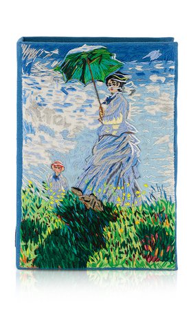 Femme À L'ombrelle Monet Book Clutch By Olympia Le-Tan | Moda Operandi