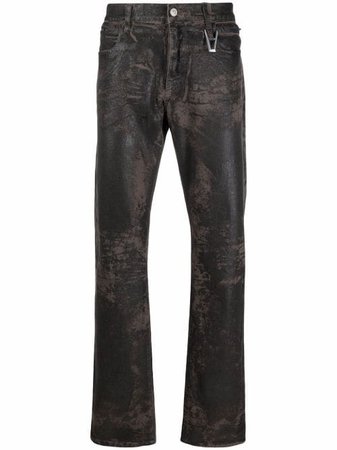 Shop 1017 ALYX 9SM hand-treated five pocket jeans with Express Delivery - FARFETCH