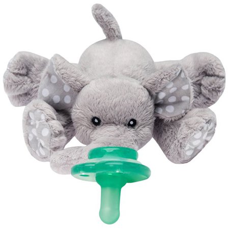 Nookums Paci-Plushies Buddies - Elephant Pacifier Holder - Walmart.com - Walmart.com