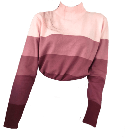 Shades of Pink Ombre Layer Sweater