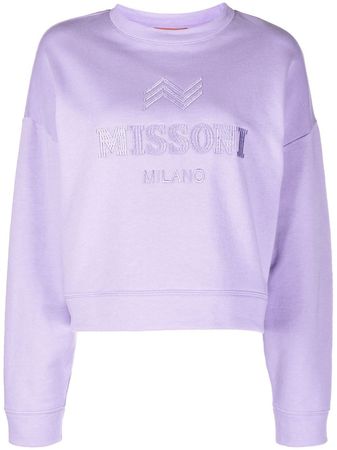 Missoni Embroidered Logo crew-neck Sweatshirt - Farfetch