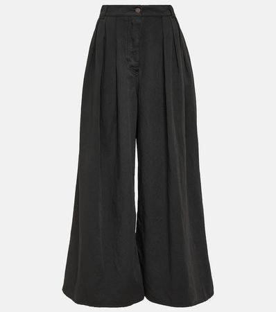 Criselle High Rise Wide Leg Jeans in Black - The Row | Mytheresa