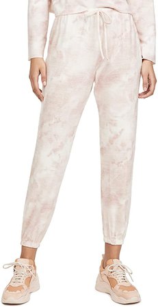Onzie Women's Weekend Sweatpants, Peach Tie Dye, Pink, Off White, Print, S/M at Amazon Women’s Clothing store