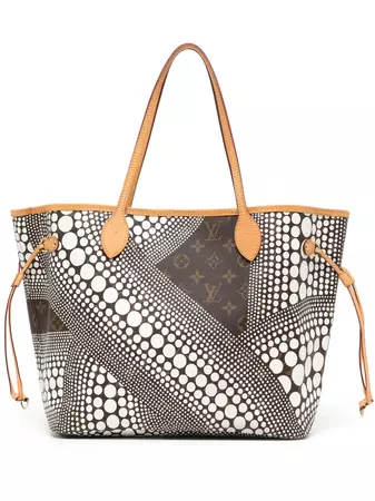 Louis Vuitton x Yayoi Kusama 2012 pre-owned Neverfull MM Waves Tote Bag - Farfetch