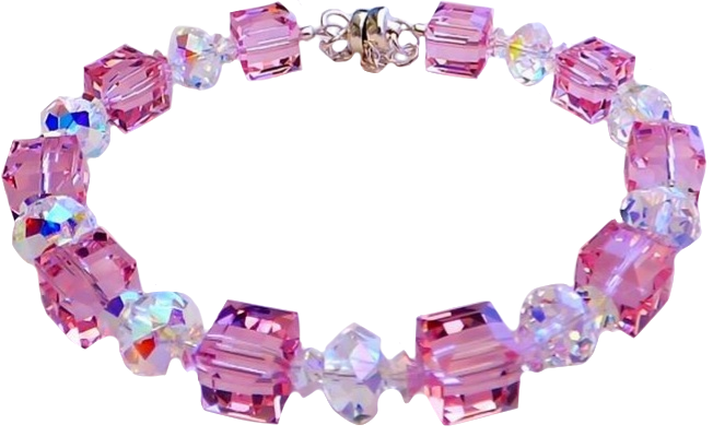 pink bead bracelet