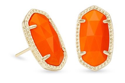 Orange Kendra Scott Earrings