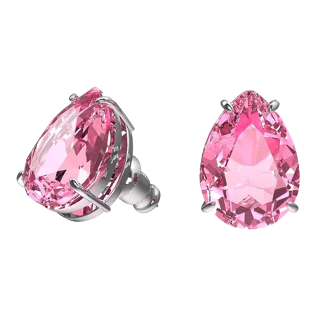 Swarovski - Stud earrings Gem, Pink, rhodium plated