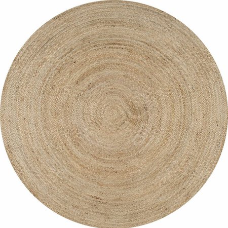 Amazon.com: nuLOOM Rigo Hand Woven Jute Area Rug, 6' Round, Natural: Furniture & Decor