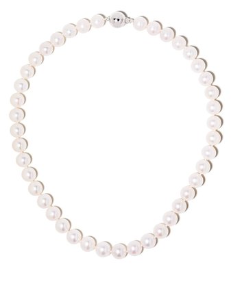 Yoko London 18kt white gold and Freshwater pearl necklace
