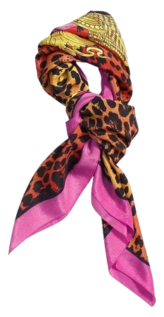 pink leopard scarf