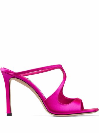 Shop Jimmy Choo Anise 95mm square sandals with Express Delivery - FARFETCH