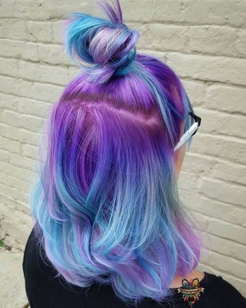 Blue & Purple Ombre Hair