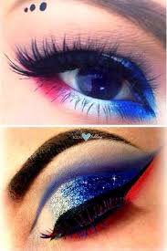red blue and white eyeshadow - Google Search