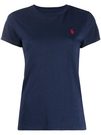 Polo Ralph Lauren Embroidered Logo Cotton T-Shirt Ss20 | Farfetch.com