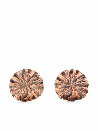 Yves Saint Laurent Pre-Owned 1990s textured-finish clip-on Earrings - Farfetch