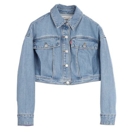 Feng Chen Wang x Levi's EMBROIDERED CROPPED TRUCKER JACKET / LIGHT INDIGO