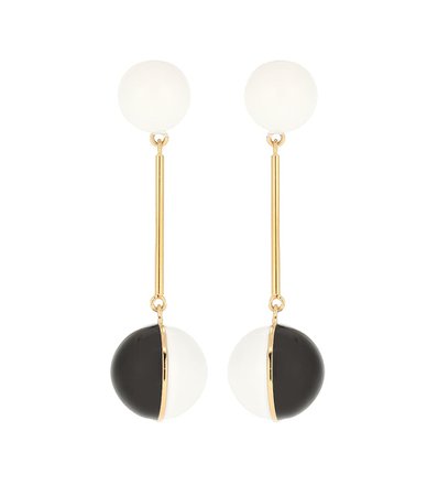 JW Anderson - Enamel Mini Sphere drop earrings | Mytheresa