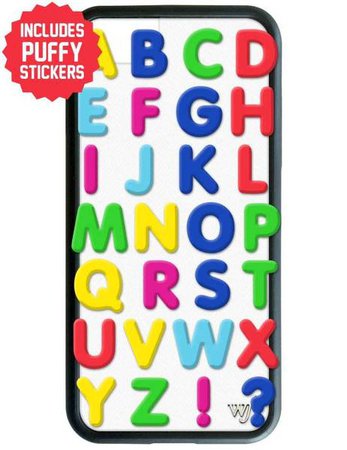 Alphabet Soup iPhone 6/7/8 Case Includes Stickers – Wildflower Cases
